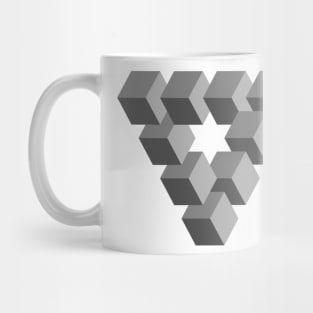 penrose triangle geometry cube penrose stairs illusion Mug